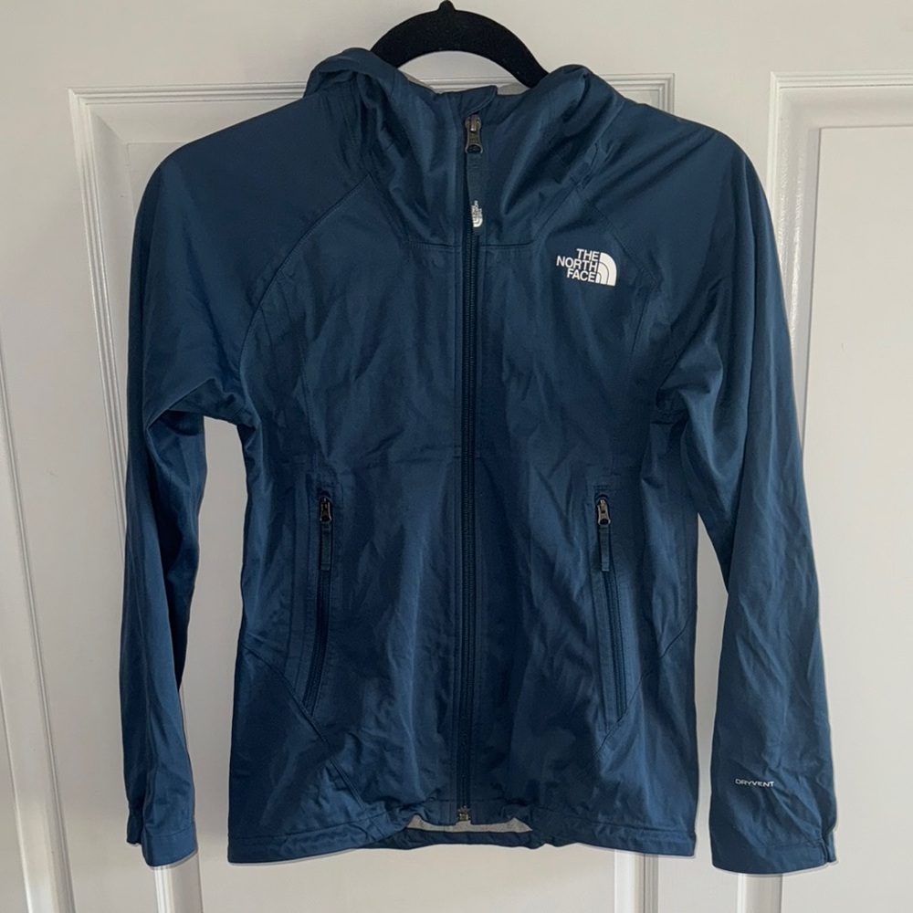 The North Face Girls  Blue Hooded Jacket